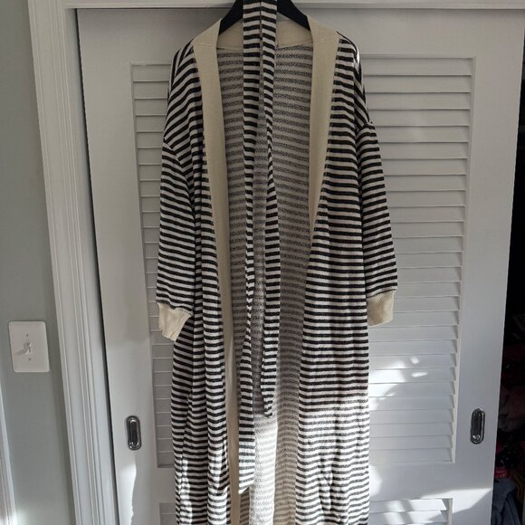 The Great Sweatshirt Robe Size 0/1 Striped - Picture 1 of 3